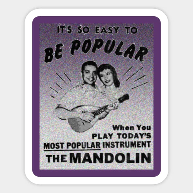 Mandolin Sticker by Frankenbuddha